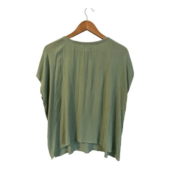 ANTHROPOLOGIE FLOREAT Size Small PERSEPHONE Embroidered Green Tassel - Picture 3 of 6